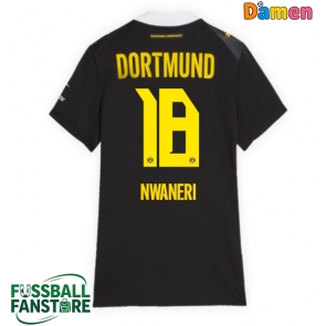 Borussia Dortmund Ethan Nwaneri #18 Replik Auswärtstrikot Damen 2026-27 Kurzarm